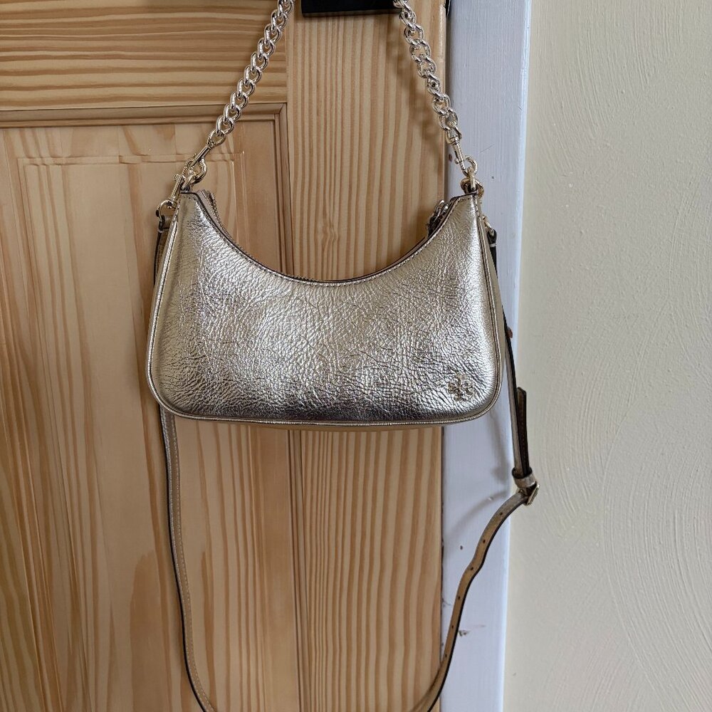 Tory Burch Thea Metallic  Crossbody Bag Shoulder Bag